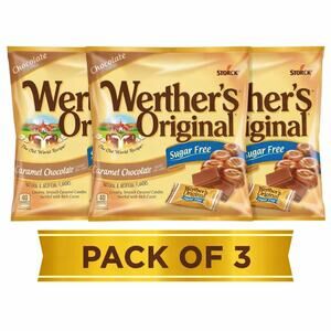 (Lot of 3) Werther's Original Caramel Chocolate Hard Candies Sugar Free 1.46oz